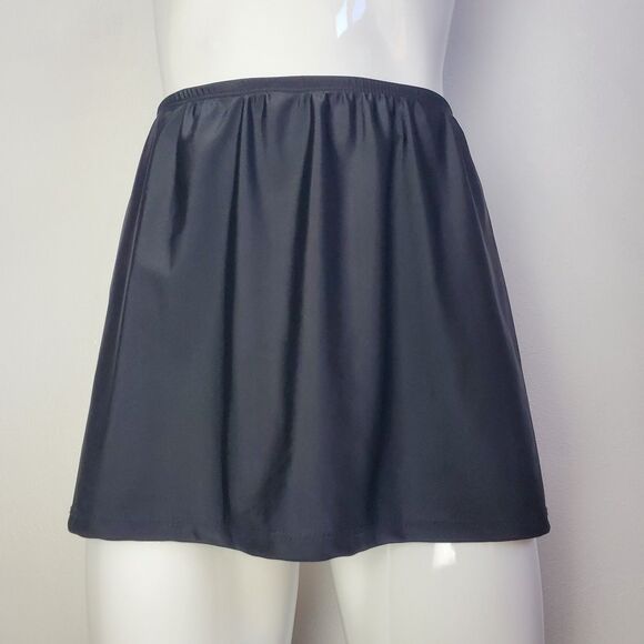 NEW Catalina Plus Size Black Swim Skirt Bottoms - Picture 1 of 11